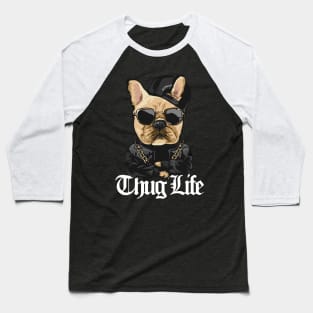 dog hip hop style, thug life Baseball T-Shirt